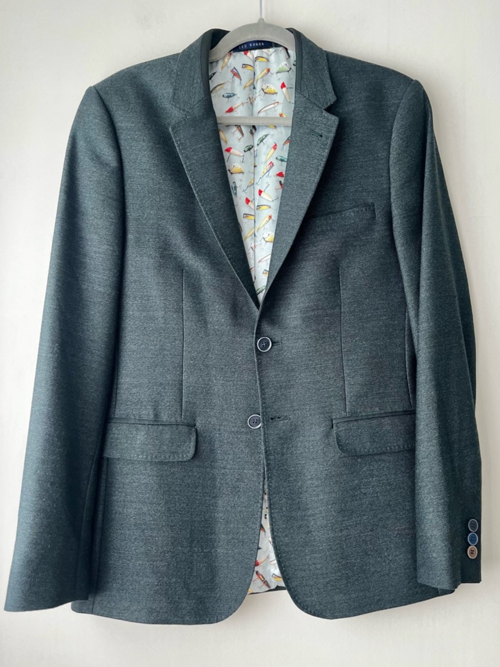Ted Baker Tight Lines 2-Button Blazer Sports Coat Jacket Modern Fit 38R